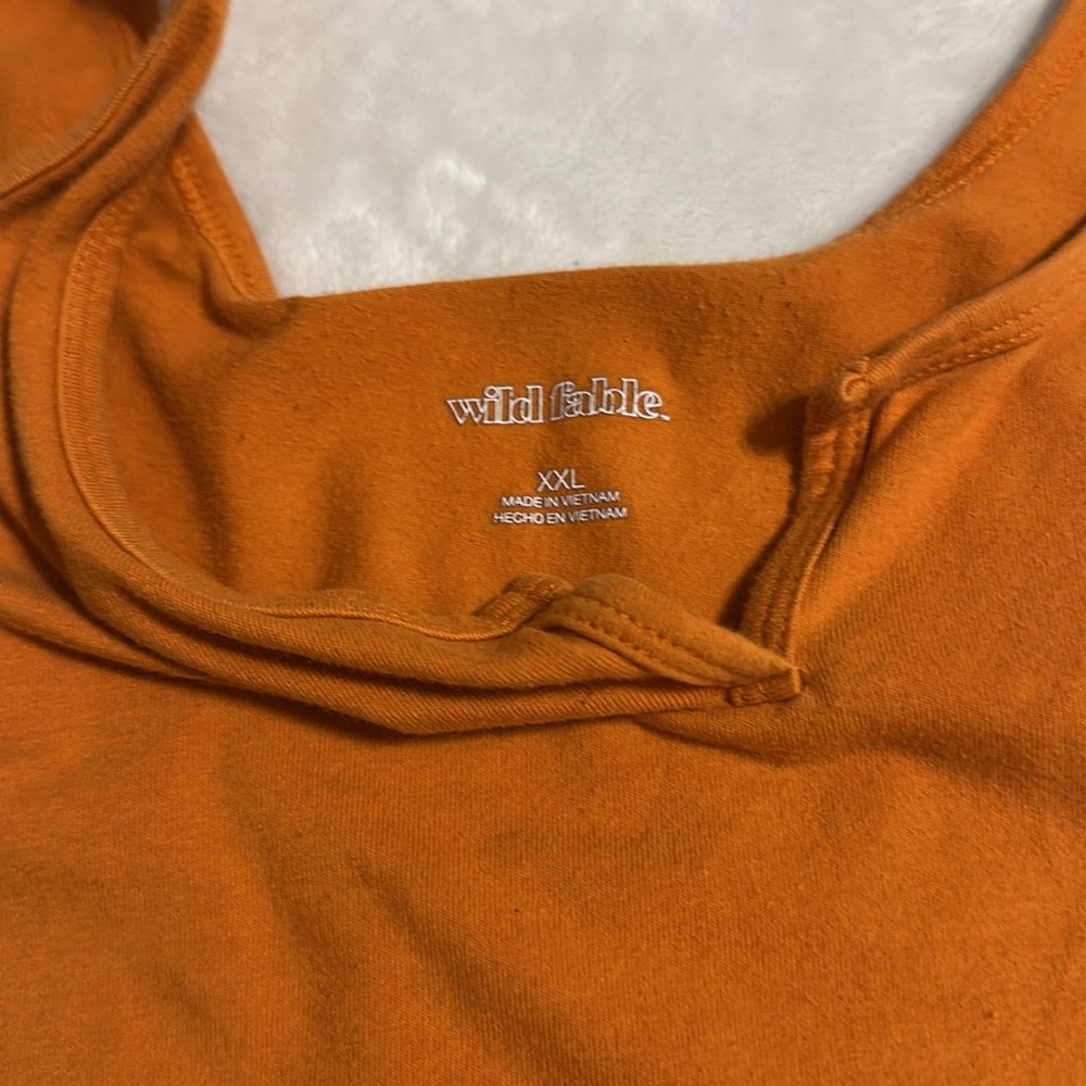Orange Cropped Tank - Picture 2 of 2